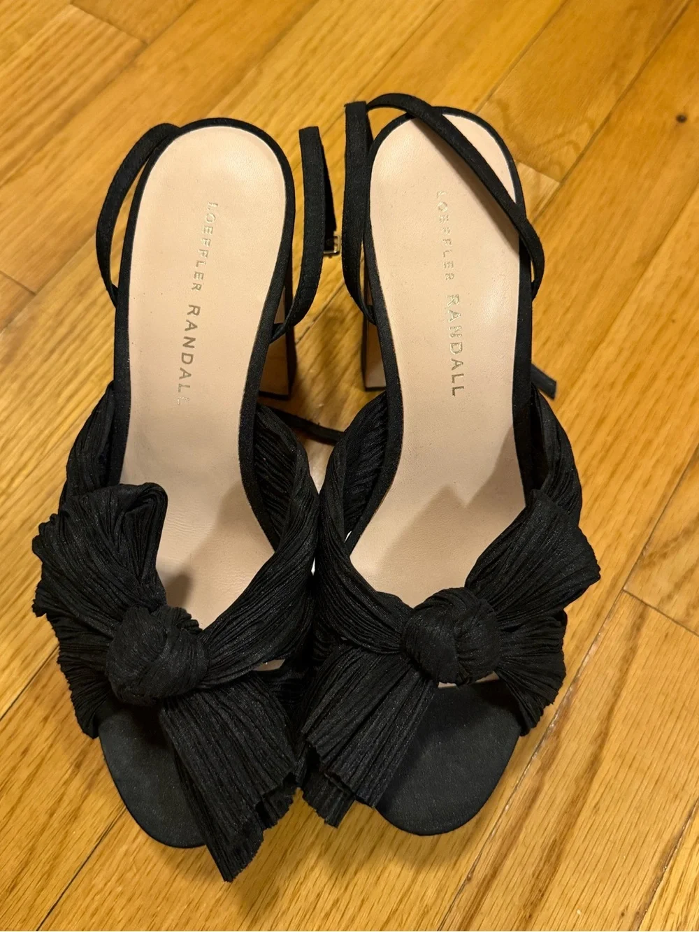 Loeffler Randall Natalia Black Platform Bow Heel